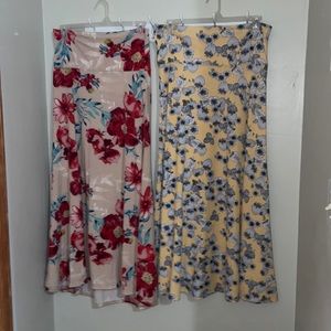 Lularoe high waisted skirt x2